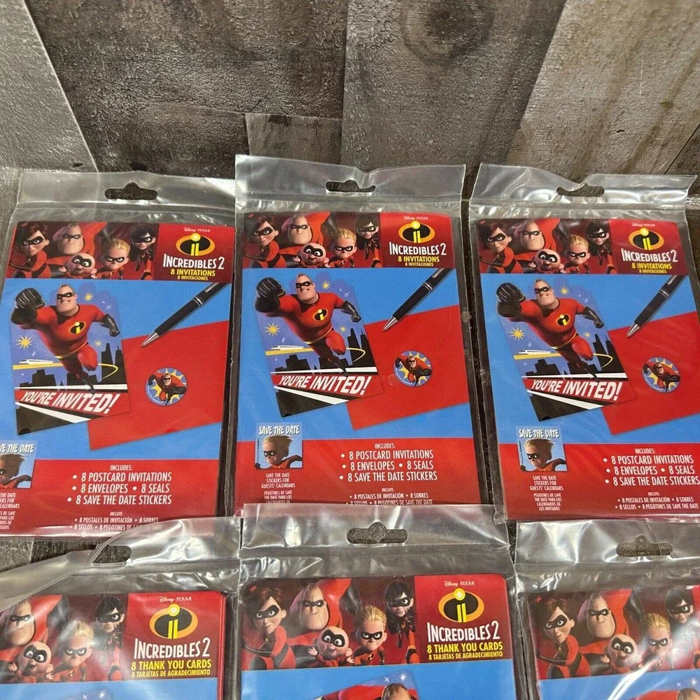 Disney incredibles invitations